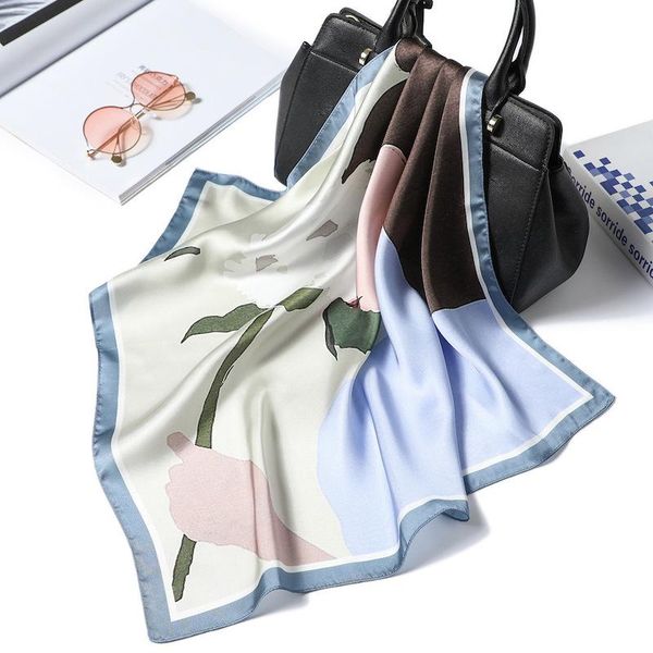 scarves 2021 fashion silk square scarf for women 55cm satin neck hair tie band bag warp soft neckerchief hijabs head female foulard, Blue;gray
scarves 2021 fashion silk square scarf for women 55cm satin neck hair tie band bag warp soft neckerchief hijabs head female foulard, Blue;gray