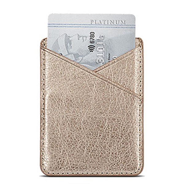 card holders adhesive double-deck inserting pocket universal solid phone holder back wallet stick on case leather secure mini, Brown;gray
card holders adhesive double-deck inserting pocket universal solid phone holder back wallet stick on case leather secure mini, Brown;gray