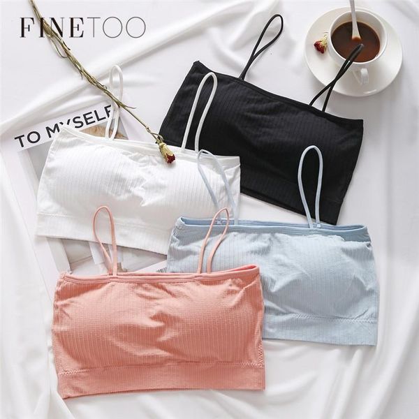 camisoles & tanks finetoo 2021 cotton bralette striped padded bras ultrathin ladies underwear women lingerie femme crop top, Black;white
camisoles & tanks finetoo 2021 cotton bralette striped padded bras ultrathin ladies underwear women lingerie femme crop top, Black;white