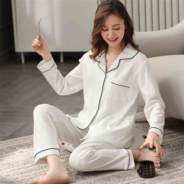 women 100% cotton pajamas winter dormir lounge sleepwear solid white pijama mujer bedroom home clothes pure pyjamas pjs 210809, Black;red
women 100% cotton pajamas winter dormir lounge sleepwear solid white pijama mujer bedroom home clothes pure pyjamas pjs 210809, Black;red