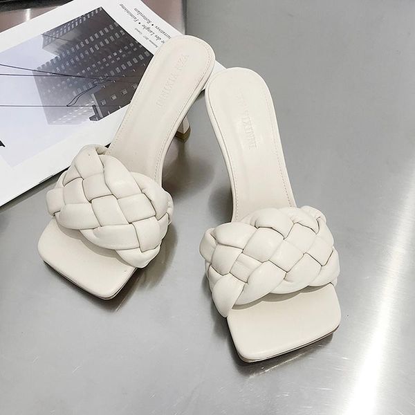 slippers women high heels summer square head slides weave casual sandals female beach mule flip flops designer, Black
slippers women high heels summer square head slides weave casual sandals female beach mule flip flops designer, Black