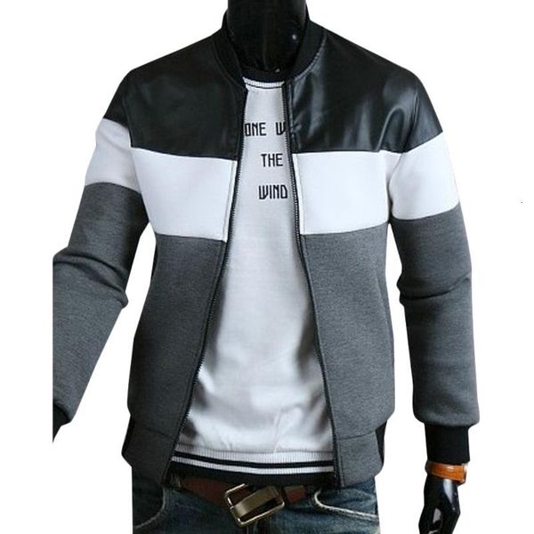 men's jackets autumn jacket coat patchwork long sleeve casual sports sweatshirt men clothing streetwear male 8up2, Black;brown
men's jackets autumn jacket coat patchwork long sleeve casual sports sweatshirt men clothing streetwear male 8up2, Black;brown