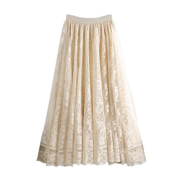 autumn summer style small fresh high waist thin medium long cut hollow out hook flowers lace skirt women apricot skirts, Black
autumn summer style small fresh high waist thin medium long cut hollow out hook flowers lace skirt women apricot skirts, Black