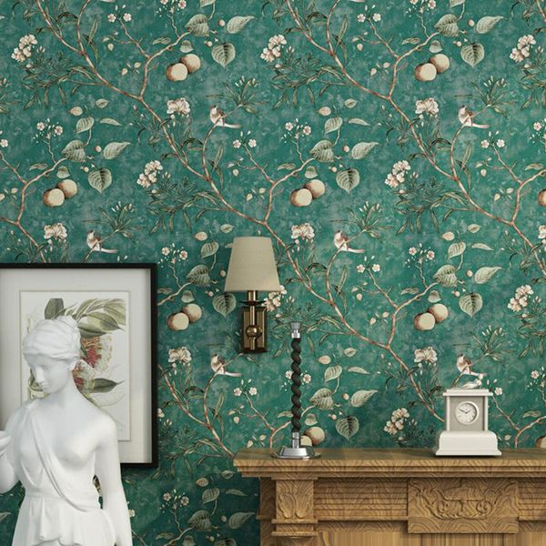 wallpapers antique flower bird pattern wallpaper apple tree bedroom living room non woven rural printed w82
wallpapers antique flower bird pattern wallpaper apple tree bedroom living room non woven rural printed w82