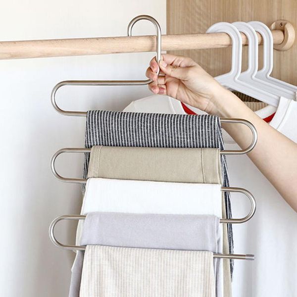 hangers & racks type pants rack stainless steel multifunctional trousers hanger multilayers home non-slip clip
hangers & racks type pants rack stainless steel multifunctional trousers hanger multilayers home non-slip clip