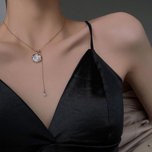 chains fashion korean style star pearl necklace stainless steel clavicle chain necklaces unique design women elgant jewelry, Silver
chains fashion korean style star pearl necklace stainless steel clavicle chain necklaces unique design women elgant jewelry, Silver