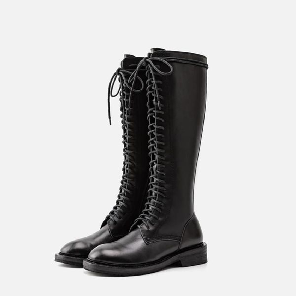 boots fashion black knee high women shoes 2021 lace up chunk heel zapatillas mujer classical lether round toe knight
boots fashion black knee high women shoes 2021 lace up chunk heel zapatillas mujer classical lether round toe knight