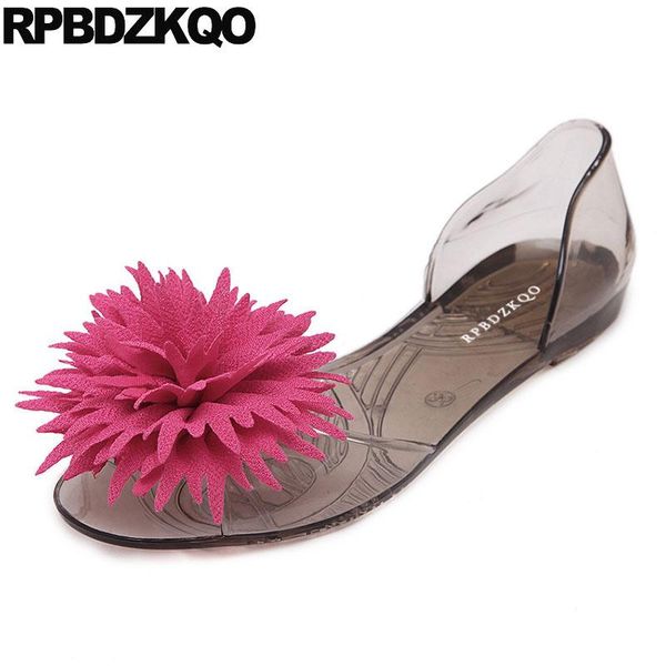 women shoes 2021 spring open toe slip on summer jelly beach pvc embellished flower plastic sandals transparent holiday nude flat, Black
women shoes 2021 spring open toe slip on summer jelly beach pvc embellished flower plastic sandals transparent holiday nude flat, Black
