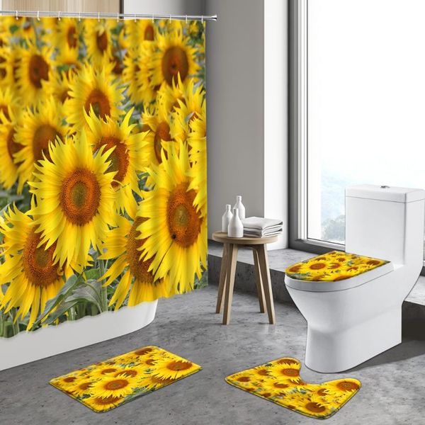 shower curtains summer country rural garden sunflower curtain yellow flower landscape art decor bathroom set non-slip rug toilet bath mat
shower curtains summer country rural garden sunflower curtain yellow flower landscape art decor bathroom set non-slip rug toilet bath mat