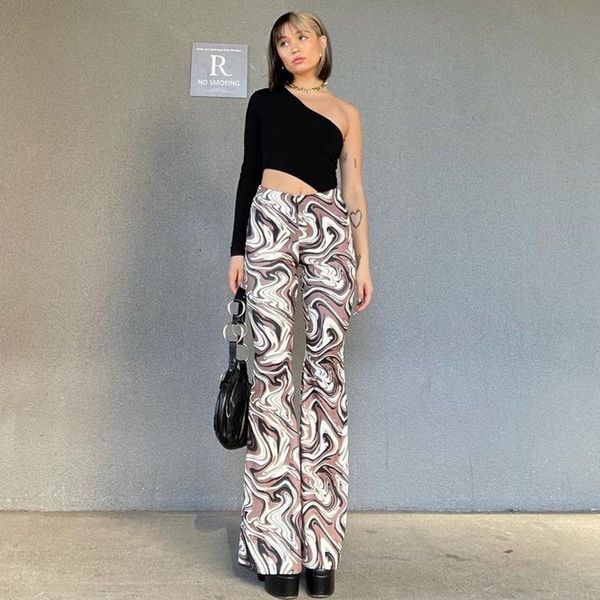 women's pants & capris women summer fashion high-waisted slim-fit flared trousers with high hips abstract printed wide-leg skinny, Black;white
women's pants & capris women summer fashion high-waisted slim-fit flared trousers with high hips abstract printed wide-leg skinny, Black;white