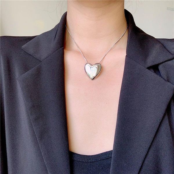 chains heart pendant snake chain necklace for women punk girl personality titanium steel lover mom jewelry, Silver
chains heart pendant snake chain necklace for women punk girl personality titanium steel lover mom jewelry, Silver