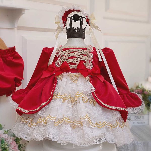spanish dress girls baby lolita princess ball gown children birthday party dresses for year boutique kids clothing 210615, Red;yellow
spanish dress girls baby lolita princess ball gown children birthday party dresses for year boutique kids clothing 210615, Red;yellow