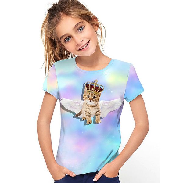 cute queen style children's 3d printing t-shirt animal print summer daily sports shirt round neck short sleeve high quality, Blue
cute queen style children's 3d printing t-shirt animal print summer daily sports shirt round neck short sleeve high quality, Blue