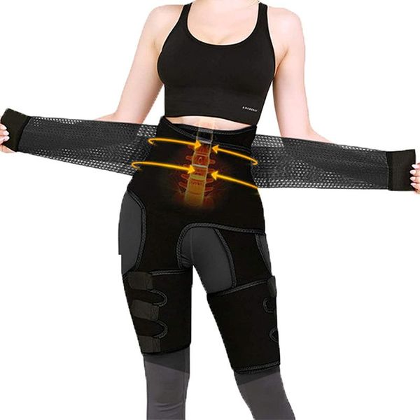 women's shapers sweat band waist trainer for women 3-in-1 and thigh trimmer bulifter weight loss slimming, Black;white
women's shapers sweat band waist trainer for women 3-in-1 and thigh trimmer bulifter weight loss slimming, Black;white