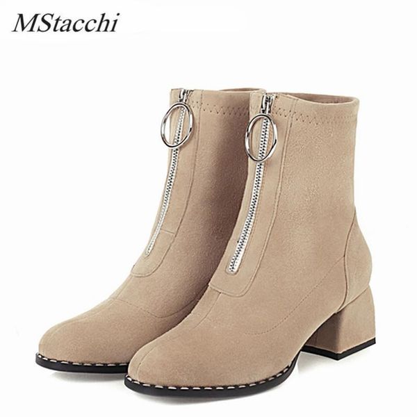 boots mstacchi classics ankle for women genuine leather suede round toe front zipper low heel shoes nwe style botas feminina, Black
boots mstacchi classics ankle for women genuine leather suede round toe front zipper low heel shoes nwe style botas feminina, Black