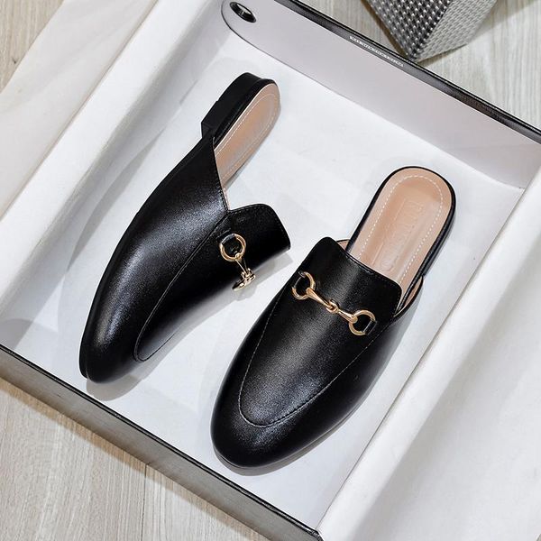 slippers fall 2021 women's shoes outdoor fashion designer round head low heel flat muller large size 41-44, Black
slippers fall 2021 women's shoes outdoor fashion designer round head low heel flat muller large size 41-44, Black
