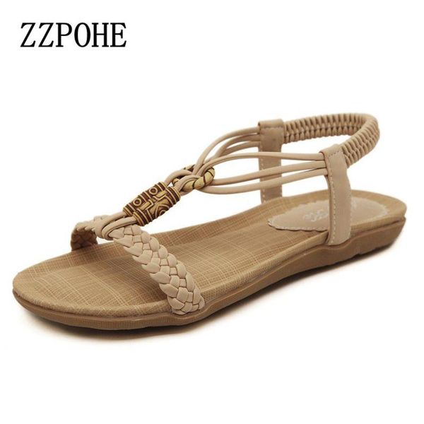 summer women flat sandals casual comfortable fashion beaded large size soft bottom, Black
summer women flat sandals casual comfortable fashion beaded large size soft bottom, Black