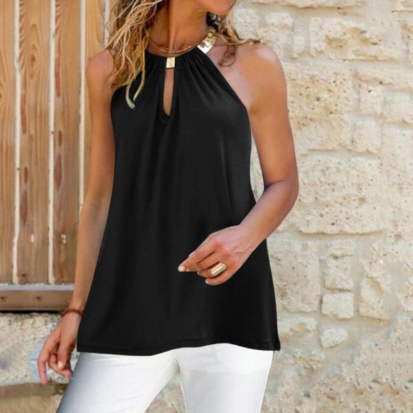women's blouses & shirts 40# halter sleeveless blouse women hollow out solid color tunic blouese elegant off shoulder for roupas, White
women's blouses & shirts 40# halter sleeveless blouse women hollow out solid color tunic blouese elegant off shoulder for roupas, White
