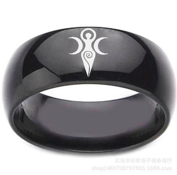 cluster rings sanlan 1pcs stainless steel material witch goddess women ring, Golden;silver
cluster rings sanlan 1pcs stainless steel material witch goddess women ring, Golden;silver
