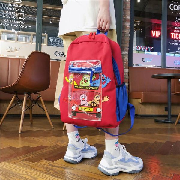 backpack college style trend cool printing boys and girls student schoolbags solid color all-match travel
backpack college style trend cool printing boys and girls student schoolbags solid color all-match travel