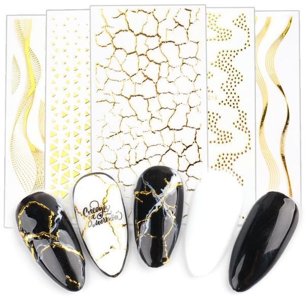 gold 5d nail sticker lines geometric transfer sliders decals adhesive foil wraps manicure tips decoration nffl2013-2024-11, Black
gold 5d nail sticker lines geometric transfer sliders decals adhesive foil wraps manicure tips decoration nffl2013-2024-11, Black
