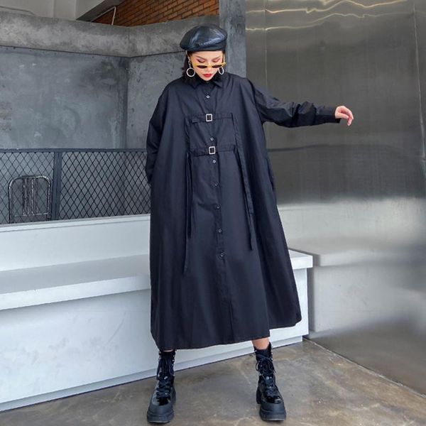 casual dresses yourseason 2021 ladies spring autumn fashion turn down collar long sleeve pockets women streetwear loose dress, Black;gray
casual dresses yourseason 2021 ladies spring autumn fashion turn down collar long sleeve pockets women streetwear loose dress, Black;gray
