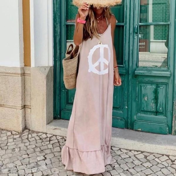 Summer Strap Dress Casual Sleeveless Womens Sleepwears V Neck Ruffles Boho Dresses Elegant Bckless Party Long Maxi Vestido, Black;red
Summer Strap Dress Casual Sleeveless Womens Sleepwears V Neck Ruffles Boho Dresses Elegant Bckless Party Long Maxi Vestido, Black;red