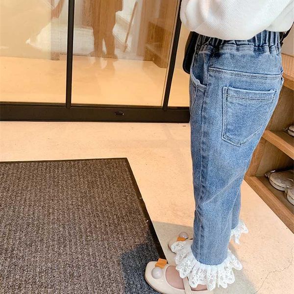 ripped jeans for kids children's wear girls 2021 spring autumn versatile lace trousers pants, Blue
ripped jeans for kids children's wear girls 2021 spring autumn versatile lace trousers pants, Blue