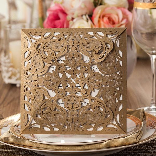 greeting cards 100pcs laser cut wedding invitations with goldhollow floral invites for engagement birthday party bridal shower cw519_go
greeting cards 100pcs laser cut wedding invitations with goldhollow floral invites for engagement birthday party bridal shower cw519_go
