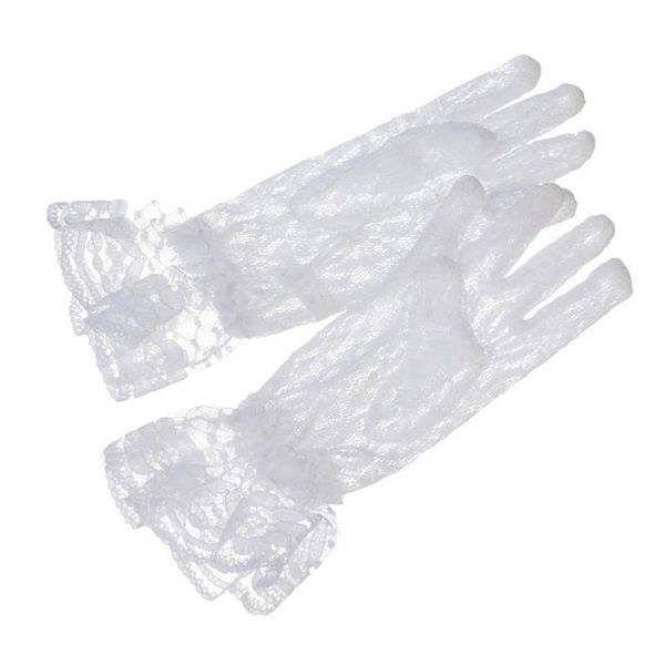 bridal gloves women 1pair elegant embroidered floral fancy dress party lace short dancing for wedding engag, White
bridal gloves women 1pair elegant embroidered floral fancy dress party lace short dancing for wedding engag, White