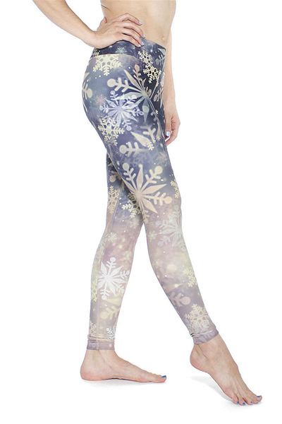 women's leggings women snowflakes print fitness quick dry exercise high waist full length energy pants trousers ropa mujer, Black
women's leggings women snowflakes print fitness quick dry exercise high waist full length energy pants trousers ropa mujer, Black