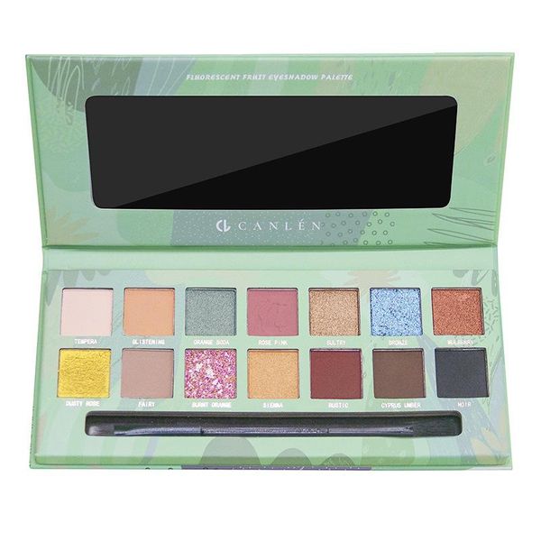 eye shadow 14-color plate small pearlescent matte glitter shiny earth tone green portable easy to wear student makeup
eye shadow 14-color plate small pearlescent matte glitter shiny earth tone green portable easy to wear student makeup