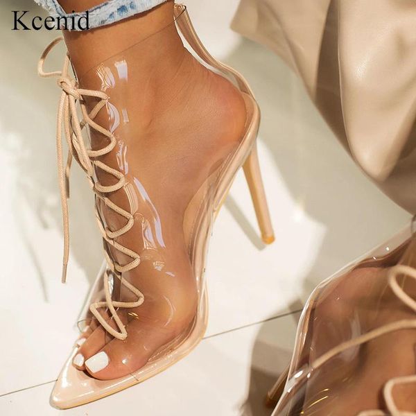 boots kcenid summer women ankle sandals pvc transparent peep toe high heels fashion hollow cross-tied lace up party shoes, Black
boots kcenid summer women ankle sandals pvc transparent peep toe high heels fashion hollow cross-tied lace up party shoes, Black