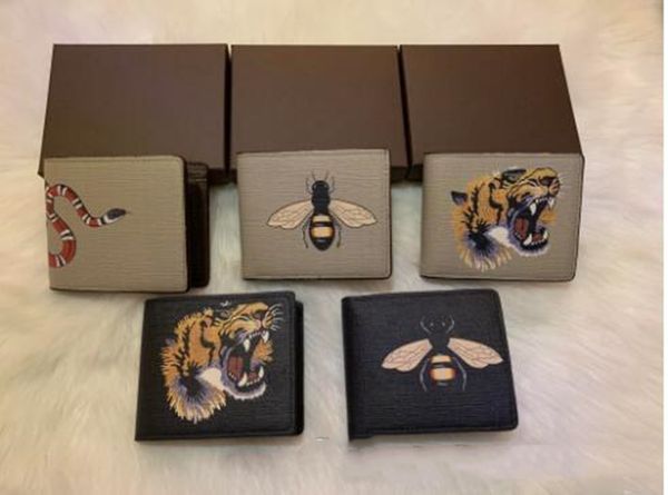 men animal short wallet leather black snake tiger bee wallets women long style luxury purse wallet card holders, Brown;gray
men animal short wallet leather black snake tiger bee wallets women long style luxury purse wallet card holders, Brown;gray