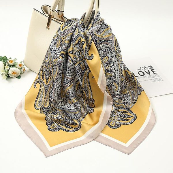 scarves 2021 women square silk scarf lady shawls wraps headband foulard print office small neck kerchief bandana, Blue;gray
scarves 2021 women square silk scarf lady shawls wraps headband foulard print office small neck kerchief bandana, Blue;gray