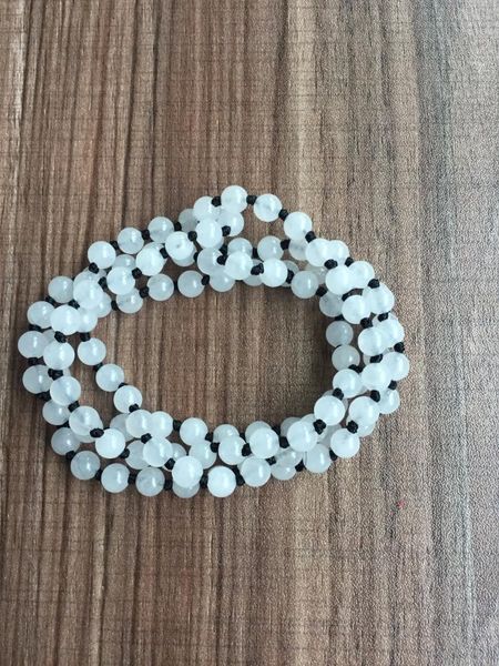 pendant necklaces knotted necklace natural stone 6mm whitejade make prayer yoga mala beads endless, Silver
pendant necklaces knotted necklace natural stone 6mm whitejade make prayer yoga mala beads endless, Silver