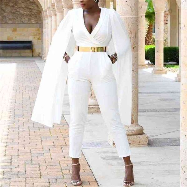 white jumpsuits for women bodycon high waist deep v neck batwing sleeve elegant evening night party fashion rompers 210510, Black;white
white jumpsuits for women bodycon high waist deep v neck batwing sleeve elegant evening night party fashion rompers 210510, Black;white
