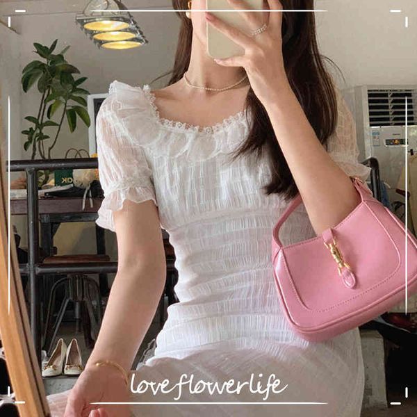 white elegant midi dresses women casual short sleeve vintage dresses office lady dress korean summer chic 210521, Black;gray
white elegant midi dresses women casual short sleeve vintage dresses office lady dress korean summer chic 210521, Black;gray