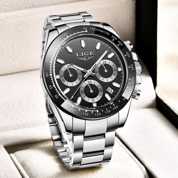 men watches sport quartz watch chronograph waterproof wrist man stainless steel date clock wristwatches, Slivery;brown
men watches sport quartz watch chronograph waterproof wrist man stainless steel date clock wristwatches, Slivery;brown