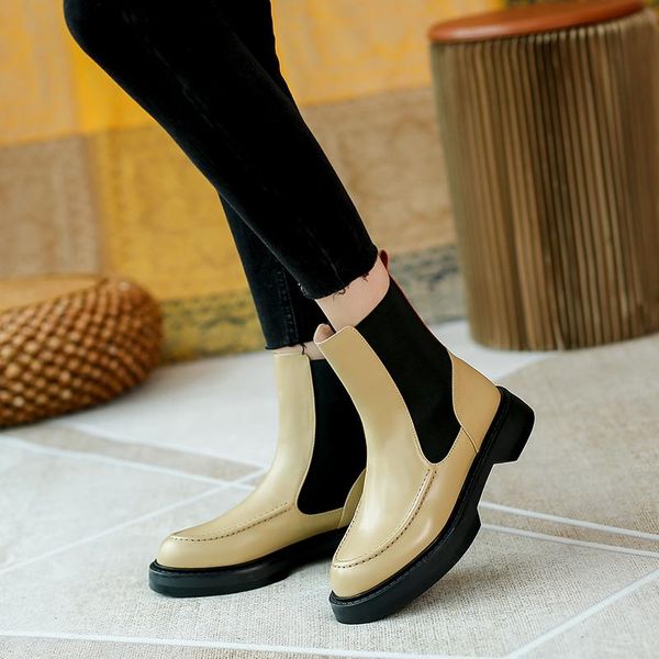 boots 2021 women genuine leather round toe chunky heel autumn platform winter shoes motorcycle, Black
boots 2021 women genuine leather round toe chunky heel autumn platform winter shoes motorcycle, Black