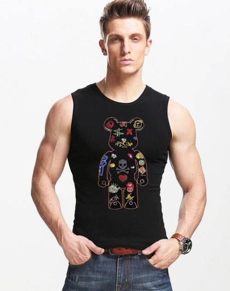handsome mens bodybuilding cotton black tank fitness sleeveless shirt male rhinestone clothing fashion muscle vest, White;black
handsome mens bodybuilding cotton black tank fitness sleeveless shirt male rhinestone clothing fashion muscle vest, White;black