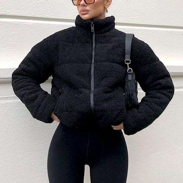 women's down & parkas novalya winter stand collar jackets women fashion solid black fleece coats elegant loose short female ladies
women's down & parkas novalya winter stand collar jackets women fashion solid black fleece coats elegant loose short female ladies