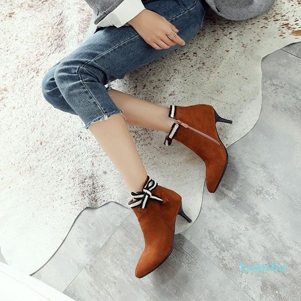 boots big size 32-47 spring & autumn fashion women heel thin ankle riding 3 colors, Black
boots big size 32-47 spring & autumn fashion women heel thin ankle riding 3 colors, Black