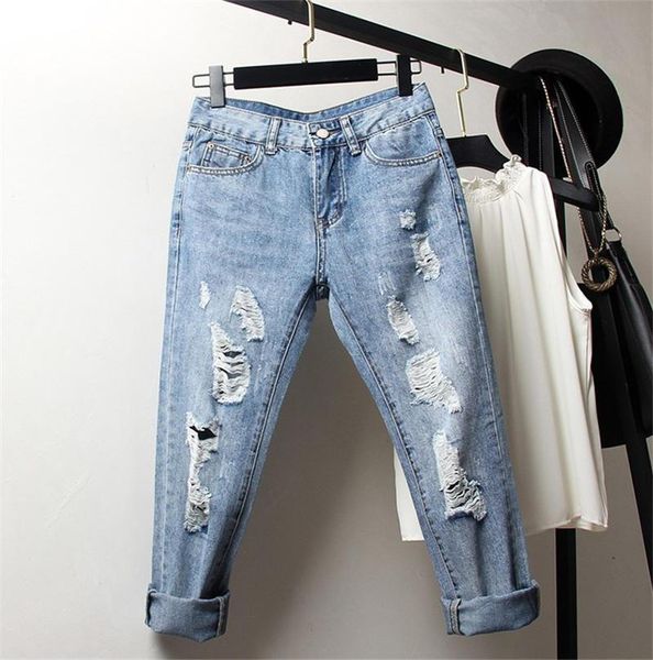 women's jeans plus size 4xl boyfriend denim women harem pants elastic loose ladies ripped hole high waist womens q2586, Blue
women's jeans plus size 4xl boyfriend denim women harem pants elastic loose ladies ripped hole high waist womens q2586, Blue