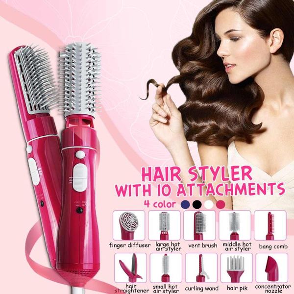 electric hair brushes 10 in 1 one-step dryer electric&volumizer air brush straight hair/curls multifunctional styling tool sticks set
electric hair brushes 10 in 1 one-step dryer electric&volumizer air brush straight hair/curls multifunctional styling tool sticks set
