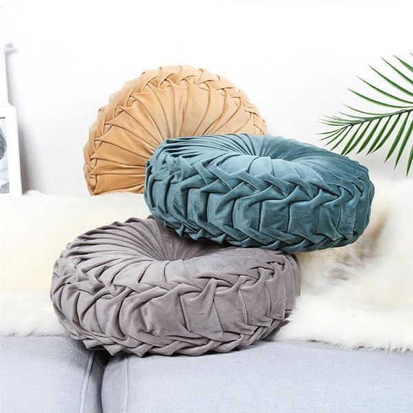 cushion/decorative pillow velvet pleated round pumpkin throw couch cushion floor for sofa chair home seat cushions
cushion/decorative pillow velvet pleated round pumpkin throw couch cushion floor for sofa chair home seat cushions