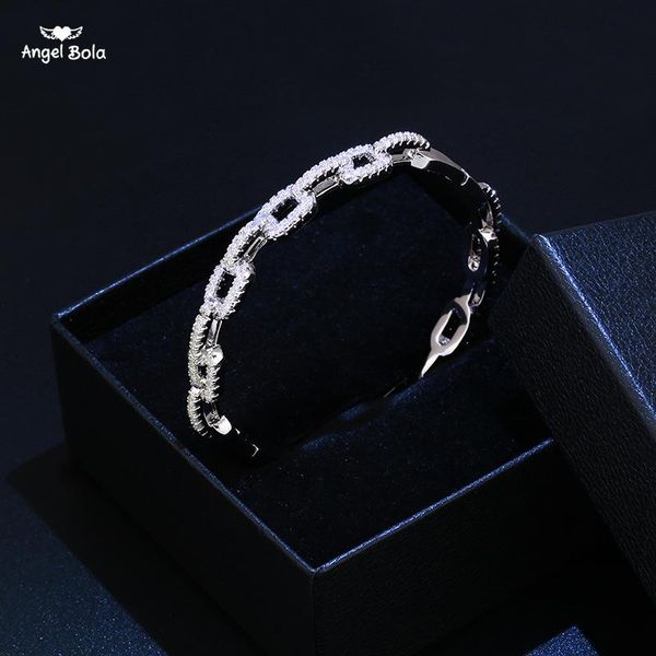cuff personality rotation cz crystals cross buckle bracelets & bangles female charms pulseira, White
cuff personality rotation cz crystals cross buckle bracelets & bangles female charms pulseira, White