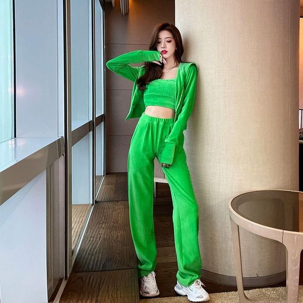 women's two piece pants 3pcs set women tracksuit corduroy ladies wear crop streetwear solid suit wide leg pants/drawting ways clothes, White
women's two piece pants 3pcs set women tracksuit corduroy ladies wear crop streetwear solid suit wide leg pants/drawting ways clothes, White