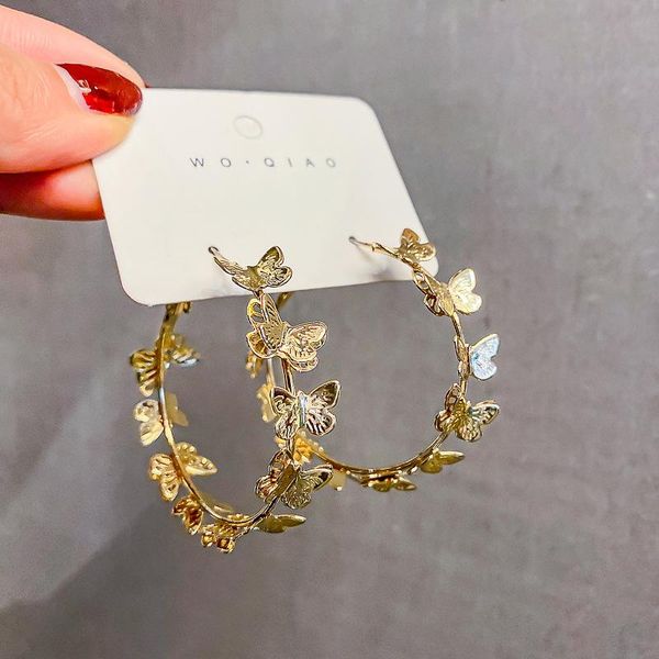 hoop & huggie trendy gold color butterfly small earring for women girls fashion jewelry accessories wedding party daily gift, Golden;silver
hoop & huggie trendy gold color butterfly small earring for women girls fashion jewelry accessories wedding party daily gift, Golden;silver