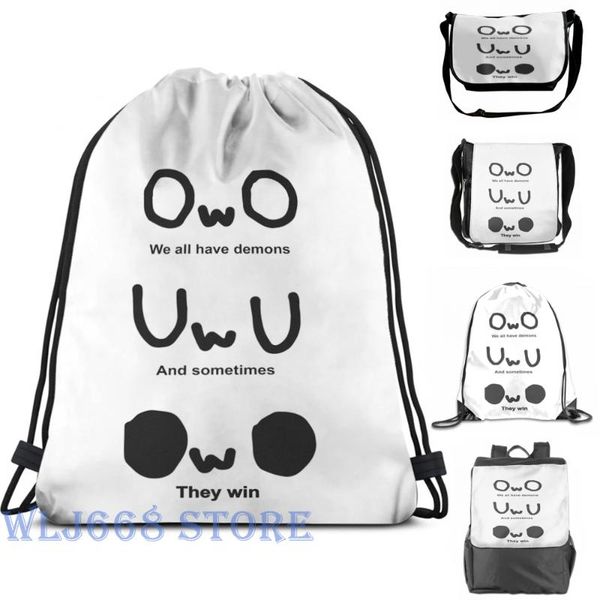 backpack funny graphic print shoulder bags women owo, we all have demons, and sometimes, they win single travel men
backpack funny graphic print shoulder bags women owo, we all have demons, and sometimes, they win single travel men